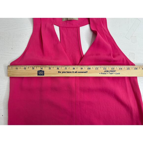 Banana Republic New! Pink Sleeveless V-Neck Knee Length Dress Vacay Summer 4 - Picture 9 of 9